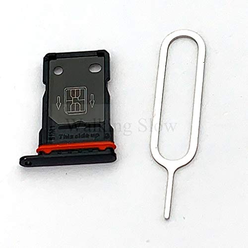Walking Slow Replacement Dual Nano SIM Card Tray Compatible for Oneplus 8 Pro (Onyx Black)