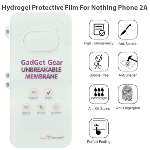 Image of DD SON Matte Finish Full Body Cover Back Protector Compatible with | Unbreakable Membrane Scratch Guard Full Fit Protective, Case Friendly, (Back & Side) (Pack of 1) (E-S21)