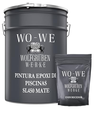 WO-WE 2K Pintura para Piscinas Recubrimiento MATE Blanco puro RAL9010-5kg