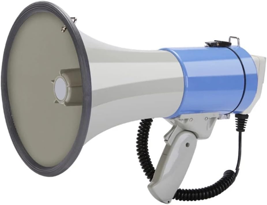 Speaker Handheld Megaphone Speaker Booth Recordable Loudspeaker Tweeter Horn Tour Guide Speakers (Color : As Shown, Size : One Size)
