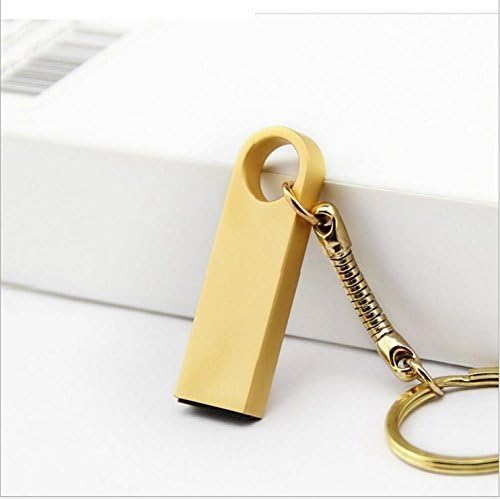 Agnes-Luxury OEM USB Flash Drive Mini Metal (Gold) 128GB Drives U Disk