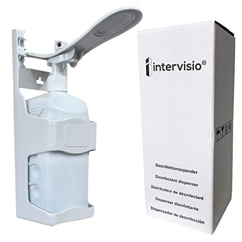 intervisio Desinfectiedispenser desinfectiemiddel dispenser 1000 ml elleboogdispenser wandmontage wanddispenser zeepdispenser - 1 stuk