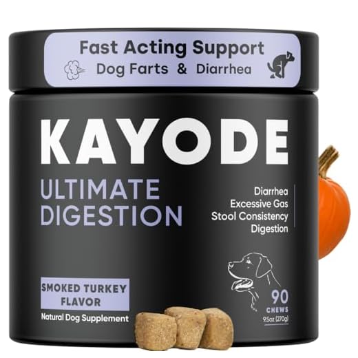 Kayode Ultimate Digestion. Fast Facting Anti Diarrhea for Dogs. Dog Fart Remedy & Dog Gas Relief. Natural Nutrients for Healthier, Firmer Stools. Pumpkin & Digestive Enzymes for Dogs.
