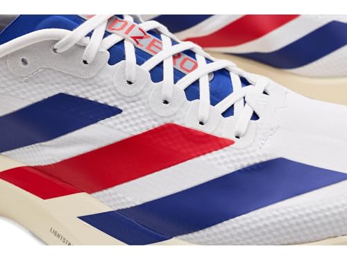 Image of adidas Men's Adizero EVO SL Woven M FTWR whiteMystery Ink /Pure Ruby 15 US Multi