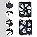 Engine Radiator Cooling Fan Assembly for 2017-2018 Honda CR-V 2.4L Models Left and Right Side Behind Water Tank Fan Replaces#386165PHA01, 386115PHA01 (1 Pair)