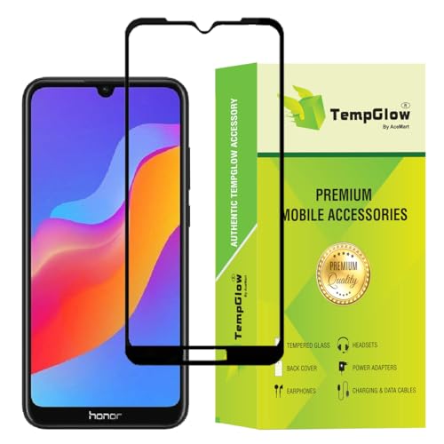 Image of Screen Protector for Huawei Honor 8A | 8A Pro | 8A Prime | Play 8A (Black) Tempered Glass Edge-to-Edge 6D Screen Guard With Installation Ki