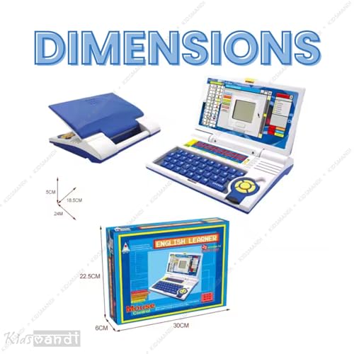 Image of Kids Mandi Activities Notebook for Kids | Fun Computer Learning & Educational Workbook | Creative Drawing, Interactive Games & Practice Activities | Blue | Ideal for Home Schooling & Travel