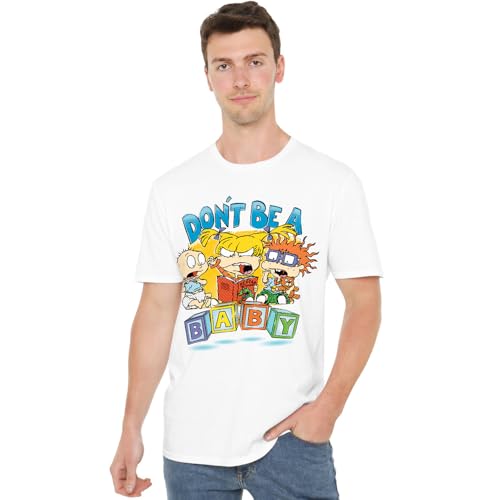 Rugrats T-Shirt Mixte Blanc Confortable pour Éviter les Looks Banals