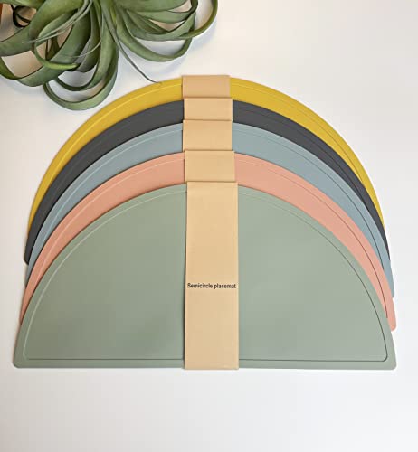 Silikon Platzset / Tischset / Platzdeckchen für Kinder / Tischuntersetzer für Jungen und Mädchen (gelb) Cover