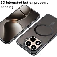 Fitudoos Hülle für Xiaomi 15T Pro, Robuste PC-Rückseite Case+Stoßfesten TPU-Kante, Militärischen Grad Schutz Hülle, Schutz Magnetisch & Anti-Gelb Stoßfeste Handyhülle - Schwarz – Ansicht 4