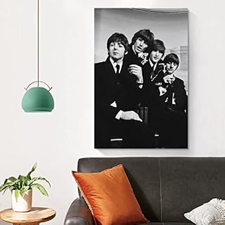 YUHINN The Beatles Affiche décorative vintage classique sur toile pour décoration murale et chambre à coucher 50 x 75 cm - Les Beatles, Paul McCartney, John Lennon, RIngo Starr, George Harrison YUHINN The Beatles Affiche décorative vintage classique sur toile pour décoration murale et chambre à coucher 50 x 75 cm – Image 4