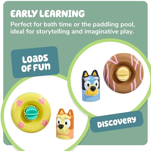 image for TOMY Toomies Splash & Float Bingo and Bluey Water Toys - 2-in-1 Toddle
