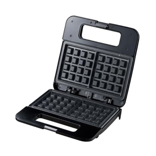 Alipis Máquina para Hacer Pan Automática Sandwichera Eléctrica Apta para Desayunos Pasteles y Tostadas Diseño Negro