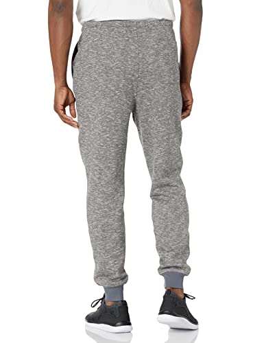 Champion Men's Marled Fleece Pants, Oxford Gray, Large