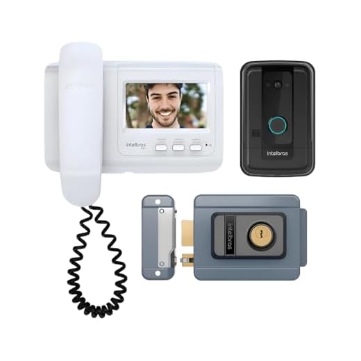 Kit Videoporteiro Residencial com Fechadura Elétrica FX 1500 Câmera 100 Graus e Abertura Remota