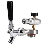  TANKE Lanza de Cerveza de Acero Inoxidable, Kit de dispensador de Grifo, Mini Barril de Cerveza para 2L/3.6L/4L, Astilla