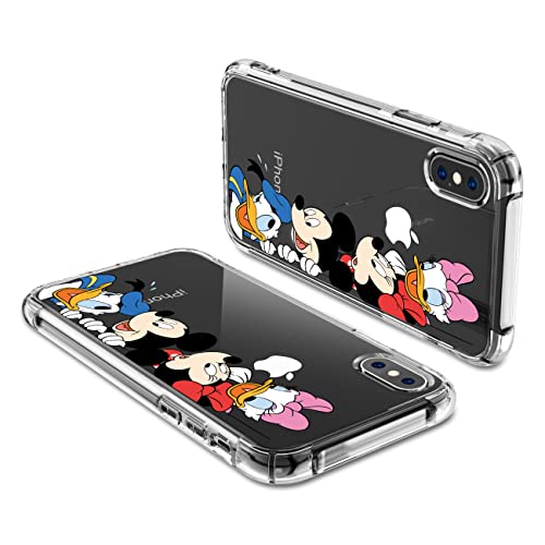 Oqplog Minie Mikey Tpu Case For Iphone Xs Mas Cartoon Clear Cute Girly Character Fun Cases For Girls Kids Boys Women Teens,Kawaii Soft Unique Cool Funny Trendy Cover For Iphone Xs Mas 6.5 Inches #TOP5