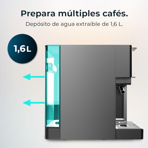 Cecotec Kompakte Espresso-Kaffeemaschine mit Milchbehälter FreeStyle Latte. 1350W, 20 Bar,...