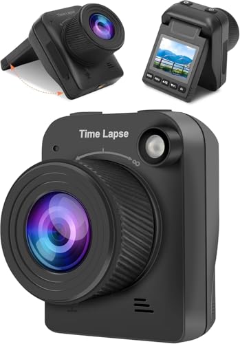 ASHATA 4K 32MP Zeitrafferkamera, Outdoor BAU/Pflanze/Wetter/Leben, Outdoor BAU Vollfarb Zeitrafferkamera mit 2,0 Zoll LCD Bildschirm, Makroaufnahmen, IP66 Wasserdicht