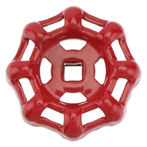 Alipis Poignée de Vanne d'Arrêt Rouge 7X7 MM en Métal Volant d'Arrêt Robuste et Anticorrosion Accessoire pour Raccord d'Eau Industriel Pièce de Volant Pratique et Précise