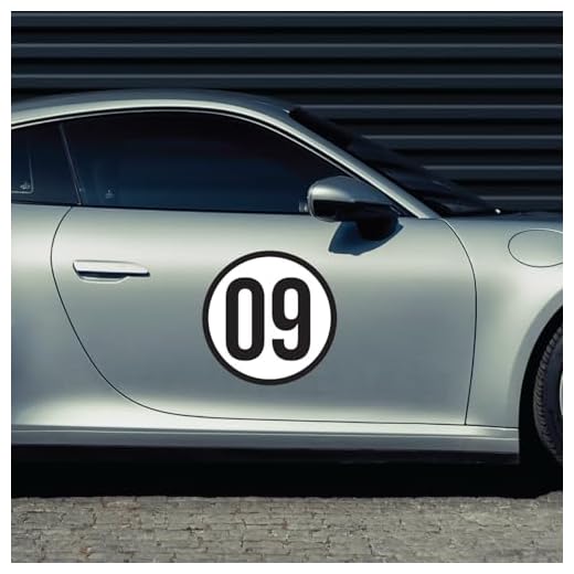 Custom Race Car Number Decals | Vinyl Stickers | Size 6 to 24 inches | Racing Numbers for Cars Trucks Motorcycles | Autocross Track Day SCCA NASA PCA