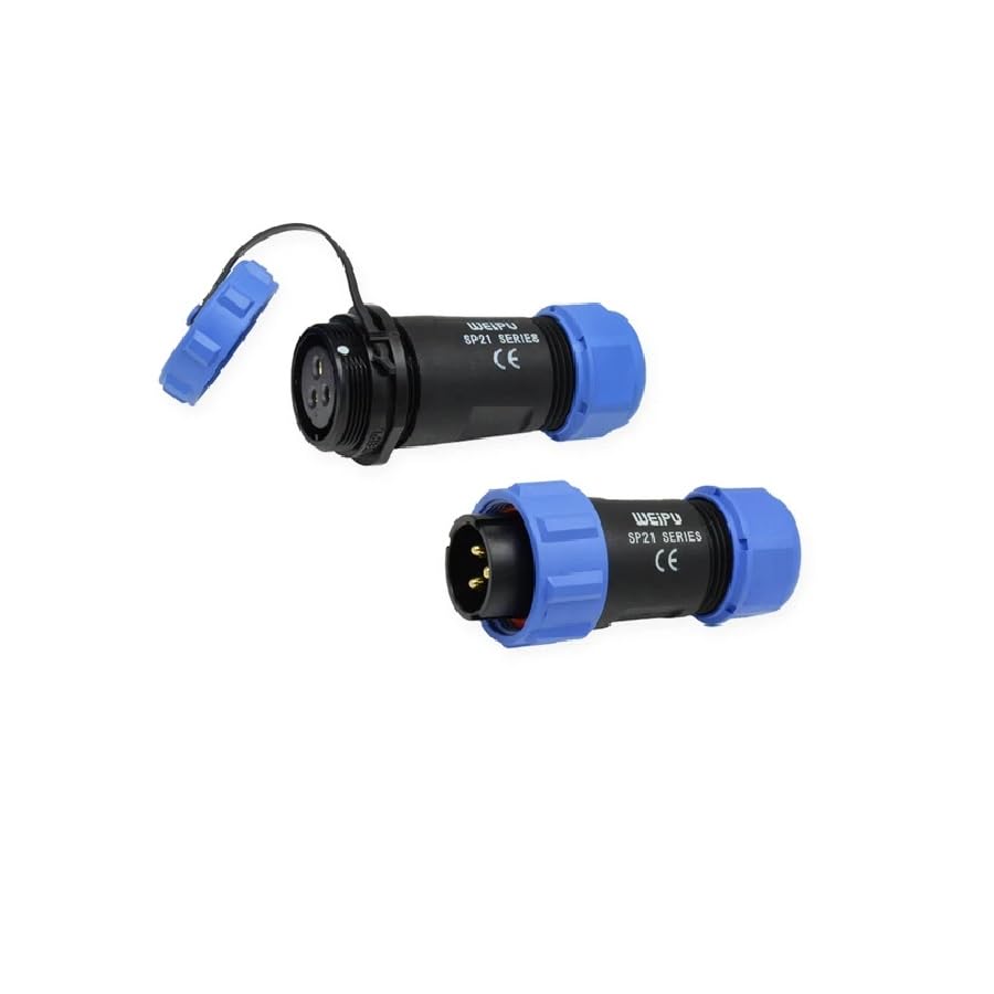 YCYUYUFUNS WEIPU SP21 3Pin Industrial Electrical Circular Connector SP2110 IP68 Threaded Coupling Connectors