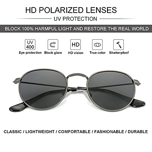 Image of Kids Polarized Sunglasses Classic Metal Frame for Baby Boys Girls Age 0-18