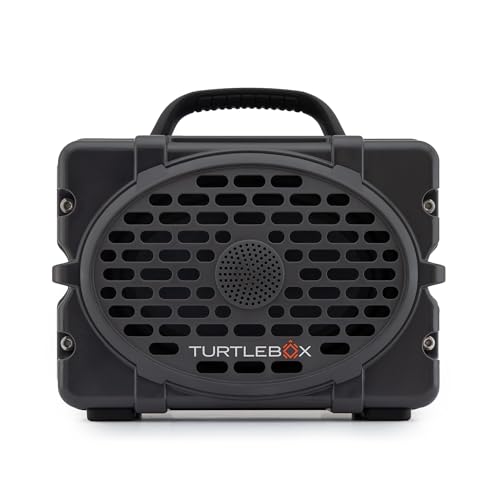 Turtlebox Original Gen 3: Portable Outdoor Bluetooth Speaker – Ultra-Loud (120dB), Waterproof (IP67), Rugged, Impact-Resistant, 3-Day Battery | Party Mode: Unlimited Pairing for Stereo Sound, Gray