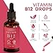 CALIU GUMMY Flüssige Vitamin B12 Tropfen | 100 ml | 500 mcg pro Tropfen Methylcobalamin & Adenosylcobalamin | Für Veganer & Vegetarier | Sublinguale Formel für maximale Absorption & Energie