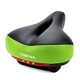 · Ergonomisch Radfahren Komfortable Erfahrung - Der breite bequemster fahrradsitz ist gepolstert durch Verdickung verbreiterte High-Density-Memory-Schaum, Fahrrad Sattel Oberfläche ist rutschfest Verschleiß-resistent PVC Leder. Wasserdicht Langlebig, gut elastisch und sehr Weich, besser das Gesäß schützen! Verabschieden Sie sich von den Schmerzen und genießen Sie den Spaß zu reiten ein Fahrrad jetzt!