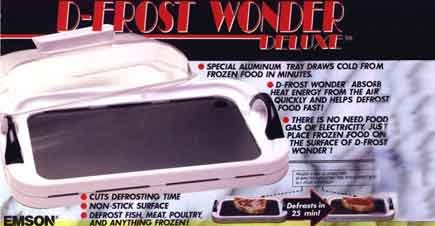 D-Frost Wonder Deluxe - Quick Defrosting Tray