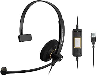 Sennheiser SC30 USB Monaural Microsoft Lync Headset - Black