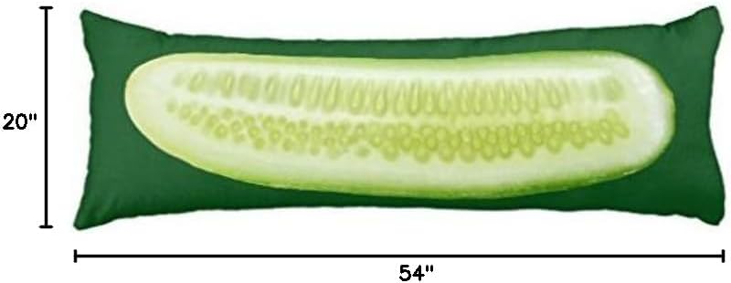 Koudjkd Funny Pickle Pillow Body Pillowcase