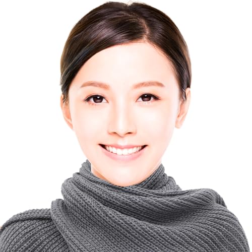 Shawl for Women - Black Knit Throw Blanket with Cable Knit Pattern - Cozy Scarf3