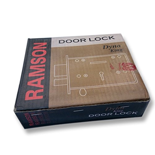 Image of RAMSON Key Lock with A Tower Bolt (Silver, Painted Finish)