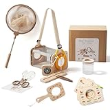WOODEN TEETHER Set de investigadores para niños, Regalos para niños y niñas, Regalo para y niñas, Camping, exploración de la Naturaleza,(9 Piezas)