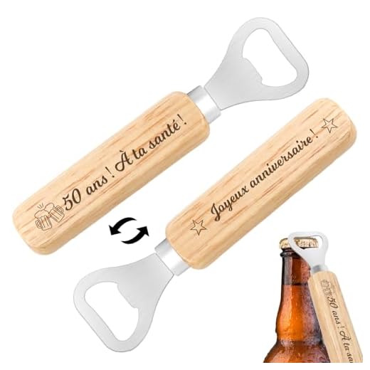 Cadeau 50 Ans Homme Cadeau Anniversaire Décapsuleur Pour 50 Ans Ami Grand Frere Mari Beau Frere Papa Parrain Oncle Cadeaux Ouvre Bouteille 50e Anniversaire Original Idee Cadeaux Homme Original