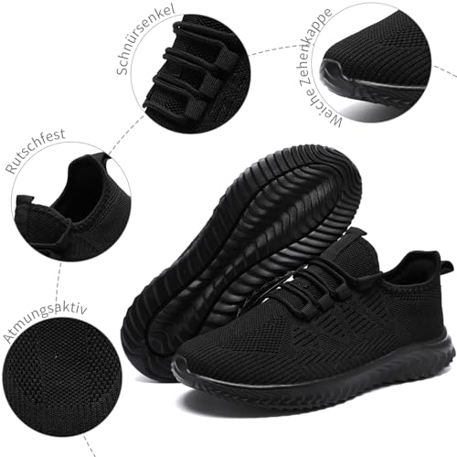 QIJGS Schuhe Damen Turnschuhe Sportschuhe Sneakers Laufschuhe Damenschuhe Straßenlaufschuhe Outdoor Fitnessschuhe Tennisschuhe Wanderschuhe Damen leicht – Bild 5