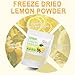 Lemon Powder - 8 oz Freeze Dried Lemon Juice Powder for Baking, Smoothies, Shake, Drinks, Non-GMO, No Added Sugar & Additives