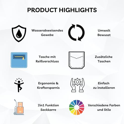 50Liter Aluminium Trolley Einkaufstrolley Klappbar, Shopping Trolley, Wasserabweisender Einkaufswagen Faltbar, Einkaufstasche mit 2 Rädern, Einkaufskorb mit Rollen, Groß - Schwarz – Bild 5