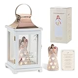 Staymoment Trauergeschenk Kardinallaterne mit Figur: Gedenkgeschenke für den Verlust eines geliebten Menschen mit Box und Karte vom Himmel Trauer Trauer Geschenke für Frauen