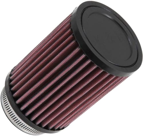 Image of K&N High-Flow Original Lifetime Universal Clamp-On Air Filter: High Performance, Premium, Washable: Flange Diameter: 2.5 In, Filter Height: 5 In, Flange Length: 0.625 In, Shape: Round, RD-0710