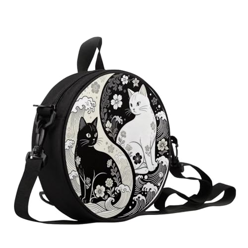 Image of Women Novelty Round Clock Shape Zippered Clock Purses for Women Tote Handbag Shoulder Bag, Gift for Mom Girlfriend