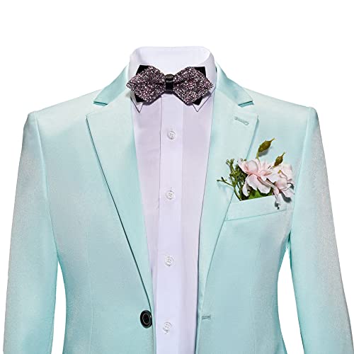 Men's Slim Fit Mint Green Summer Wedding Suits 2 PC Two Buttons Prom Suits Men Suits Dinner Suits4