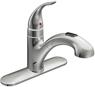 Moen 67315C Integra One-Handle Pullout Kitchen or Laundry Faucet Featuring Power Clean, Chrome