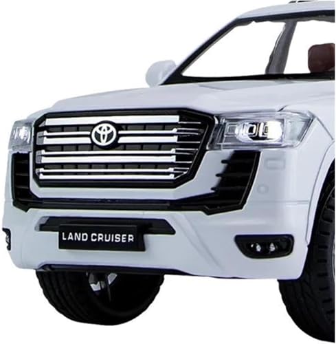 Image of Compatible for 1:24 Land Cruiser Lc300 Toy Car Model, Diecast Collectible Pull Back Model Car with Sound and Light, Toy Gift Vehicles for Adults Kids Boys Girls (1:24 Land Cruiser Lc300-Black Color)