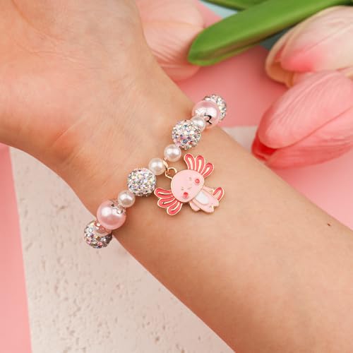 Get Well Gifts For Kids Girls Women After Surgery Recovery Sympathy Gifts Get Well Soon Gift Baskets Care Package Axolotl Bracelet for Girls Teen Teenage 4 5 6 7 8 9 10 12 14 16 Year Old2