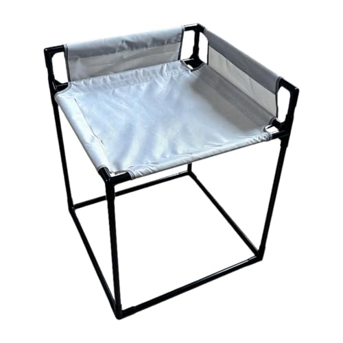 Cama para gatos con ventana y cojín lavable para mascotas