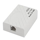 Poids: 18g Ruilogod ADSL Broadband Modem Ligne téléphonique RJ11 Filtre Splitter Blanc
