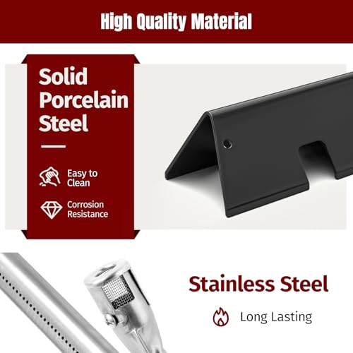 SHINESTAR Parts for Weber Spirit 2 Grill,GS4 Spirit II 200 Series with Front Control Knobs,Replacement for 15.3" Weber Spirit Flavorizer Bars (67045) &18" Burner Tubes(69785) Set by SHINESTAR - Used condition - Image 4